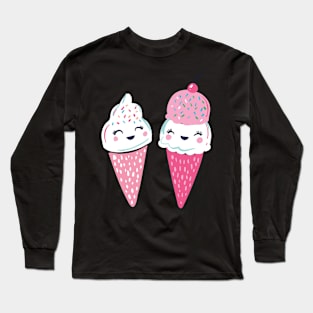 Cute ice creams Long Sleeve T-Shirt